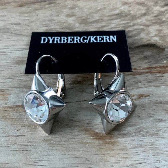 Dyrberg/Kern Starshine Swarovski crystal star earrings - Picture 3 of 6
